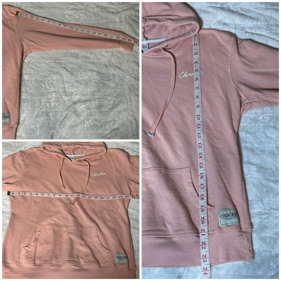 Cherokee Pink Pullover Hoodie Jacket Women Size XL USED - Picture 8 of 8
